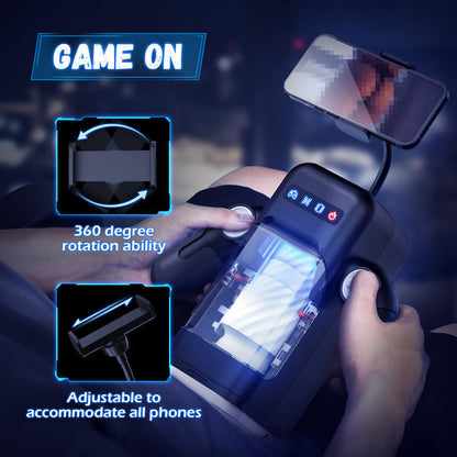 Robot Gaming Stick Design Retractable Vibration Masturbator