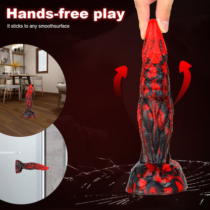 Fantasy Unique Sculpt Health Friendly Safe Silicone Dildo