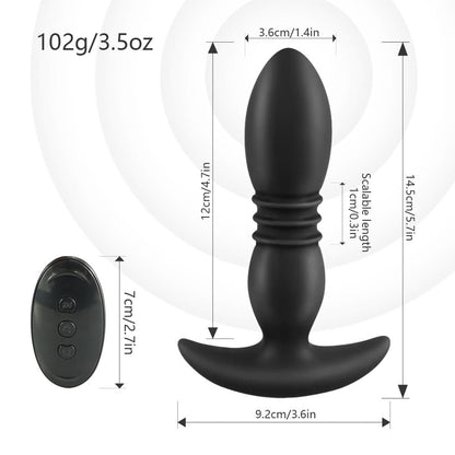 Multi Usages Vagina Stimulating Thrusting Vibrating Anal Plug