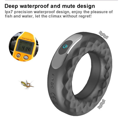 Elastic Silicone Powerful Twin Motors Vibrating Penis Ring