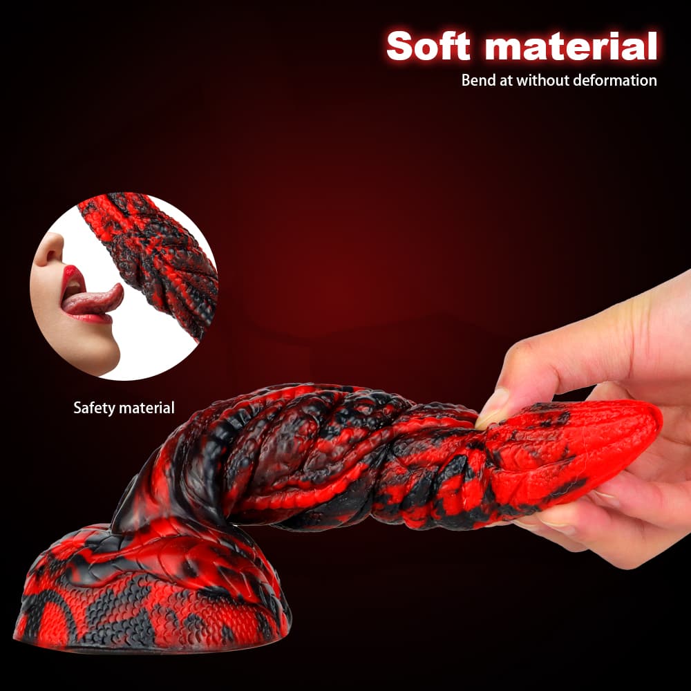 Fantasy Unique Sculpt Health Friendly Safe Silicone Dildo