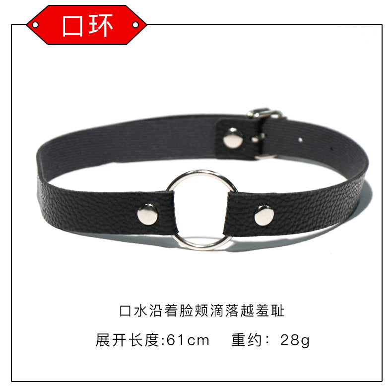 Premium Leather Texture Seductive 16pcs Sex BDSM Kit