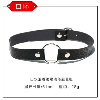 Premium Leather Texture Seductive 16pcs Sex BDSM Kit