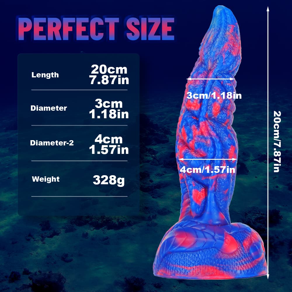 Fantasy Unique Sculpt Health Friendly Safe Silicone Dildo