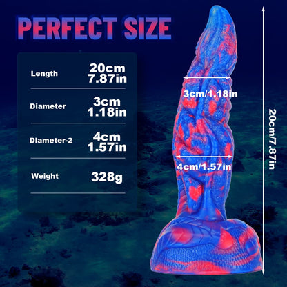 Fantasy Unique Sculpt Health Friendly Safe Silicone Dildo
