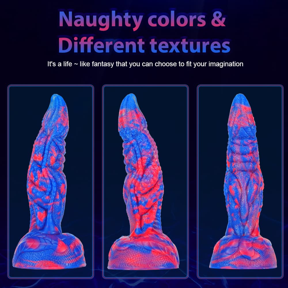 Fantasy Unique Sculpt Health Friendly Safe Silicone Dildo