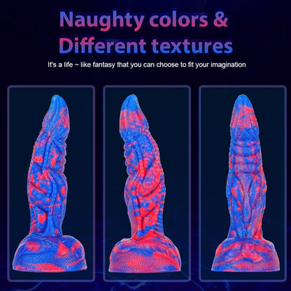Fantasy Unique Sculpt Health Friendly Safe Silicone Dildo