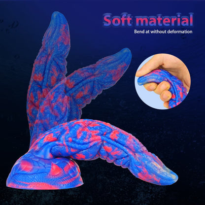 Fantasy Unique Sculpt Health Friendly Safe Silicone Dildo