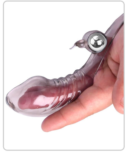Vaginal Massage Clitoris Stimulation Vibrating Finger Sleeve