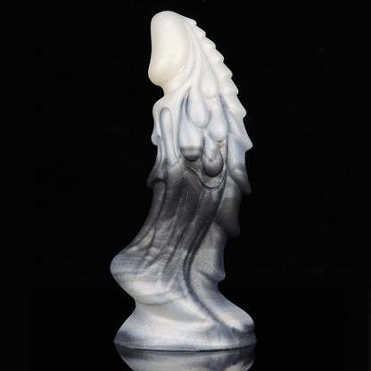 Maximum Unique Stimulating Black & White Soft Silicone Dildo