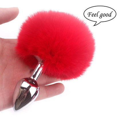 Cute Rabbit Round Tail Erotic Sex Cosplay Metal Anal Plug