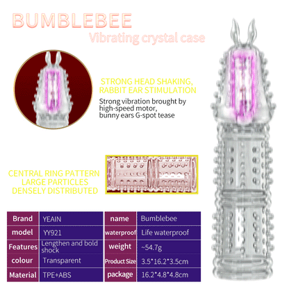 Transparent Reusable Stimulating Condom Penis Sleeve