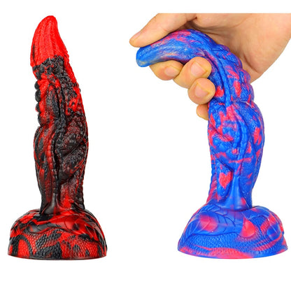 Fantasy Unique Sculpt Health Friendly Safe Silicone Dildo