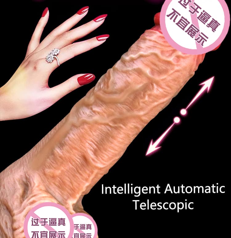 Remote Controlled Vibrating Swinging Intelligent Heating Dildo