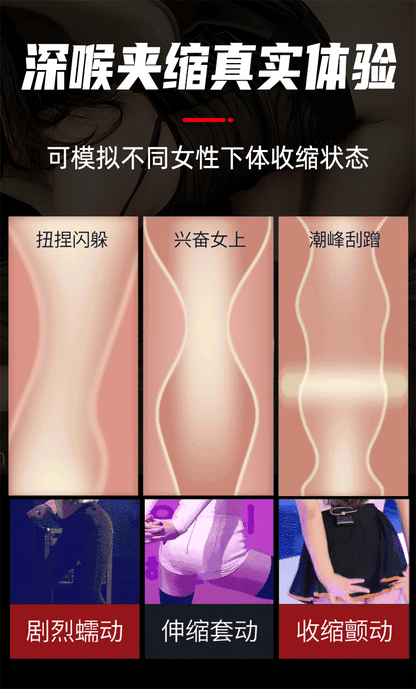 Multi Pleasure Swallowing Sucking Squeezing Maturbation Cup