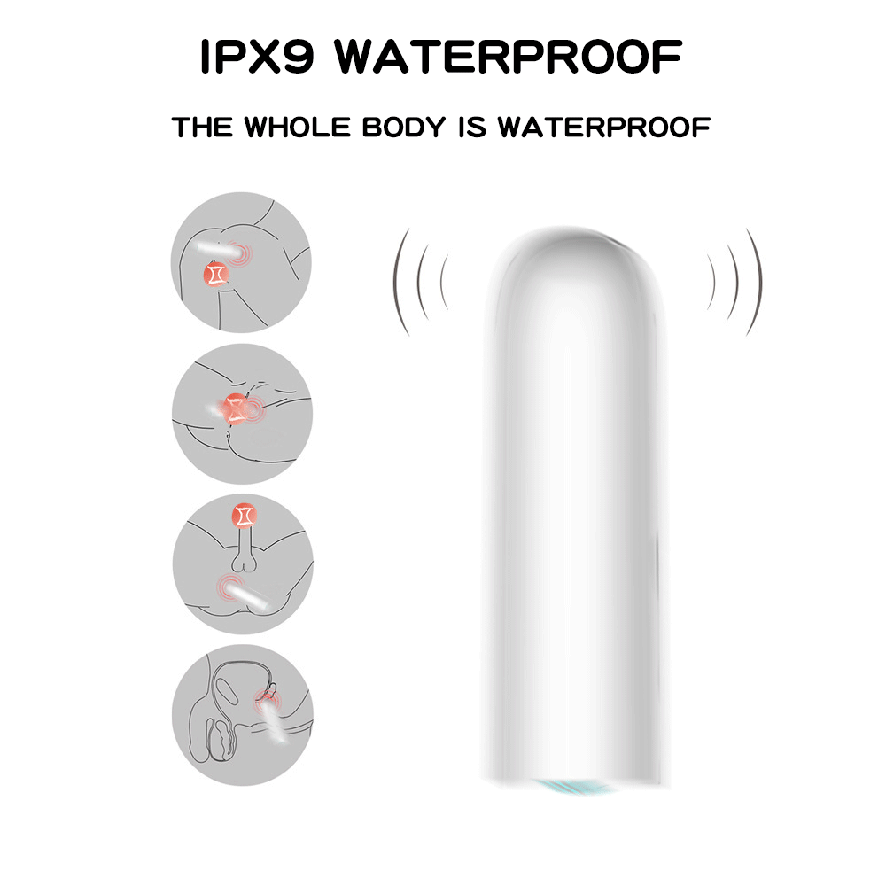 Metallic Plating Fully Waterproof Powerful Bullet Vibrator