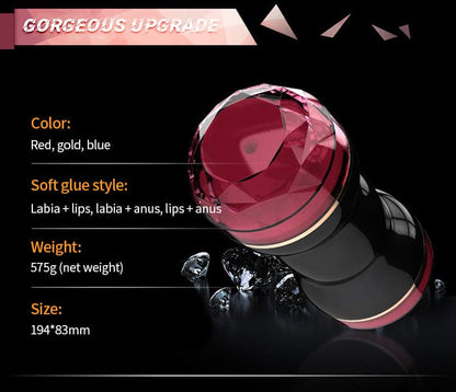 Dual Tunnel Optional Combination Male Silicone Marturbation Cup