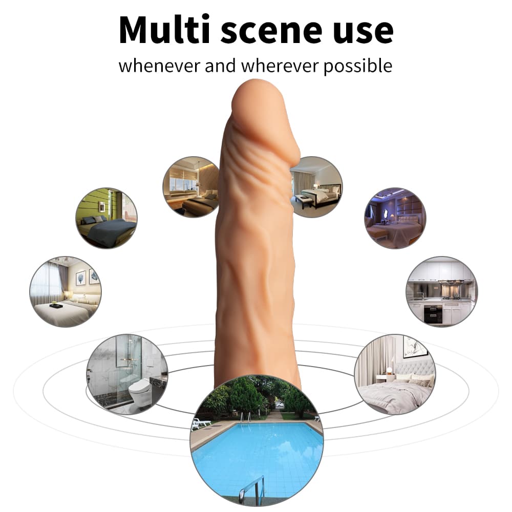 Super Soft Realistic Body Safe Material Flexible Dildo