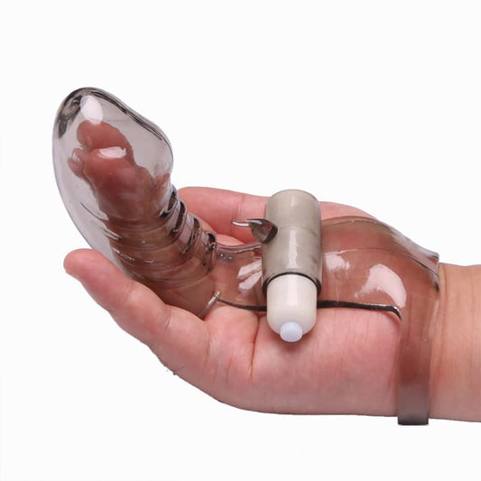 Vaginal Massage Clitoris Stimulation Vibrating Finger Sleeve