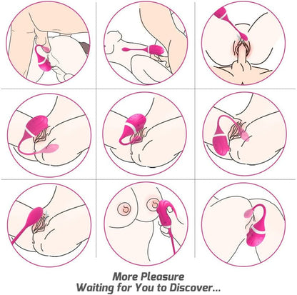 Easy Operating Waterproof Dual Pleasures Sucking Vibrator