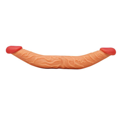 Extreme Soft Silicone Dual Head Realistic Double Glans Dildo