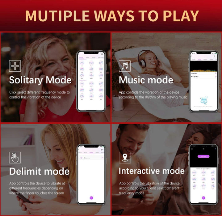 Mobile App Long Distance Controlling Wearable Sucking Vibrator