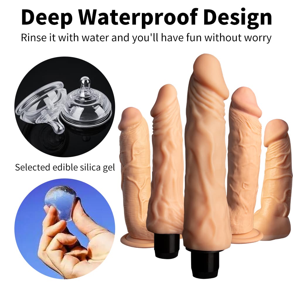 Super Soft Realistic Body Safe Material Flexible Dildo