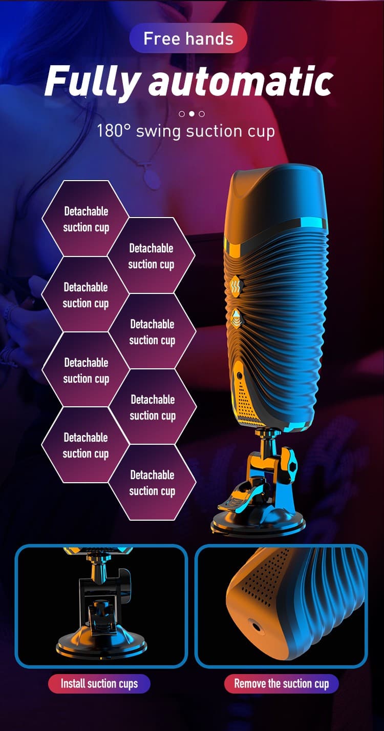 Suction Stand Intelligent Voice Interactive Vibrating Masturbator