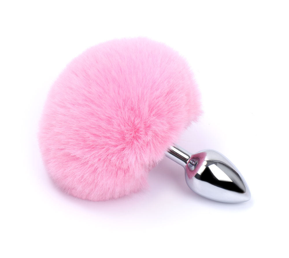 Cute Rabbit Round Tail Erotic Sex Cosplay Metal Anal Plug