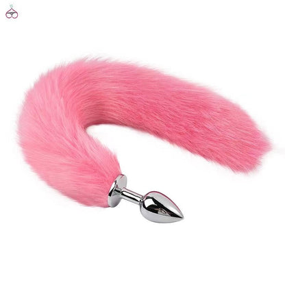 Sex Cosplay Small Size Foxtails Stainless Steel Anal Plug
