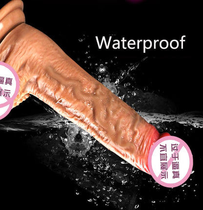 Remote Controlled Vibrating Swinging Intelligent Heating Dildo