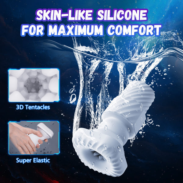 Robot Gaming Stick Design Retractable Vibration Masturbator