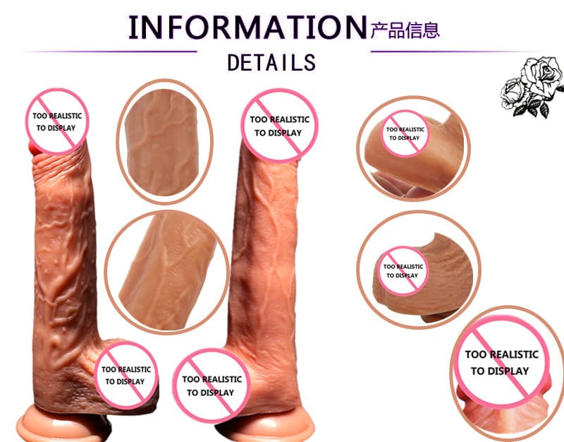 Remote Controlled Vibrating Swinging Intelligent Heating Dildo