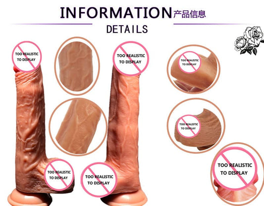 Remote Controlled Vibrating Swinging Intelligent Heating Dildo