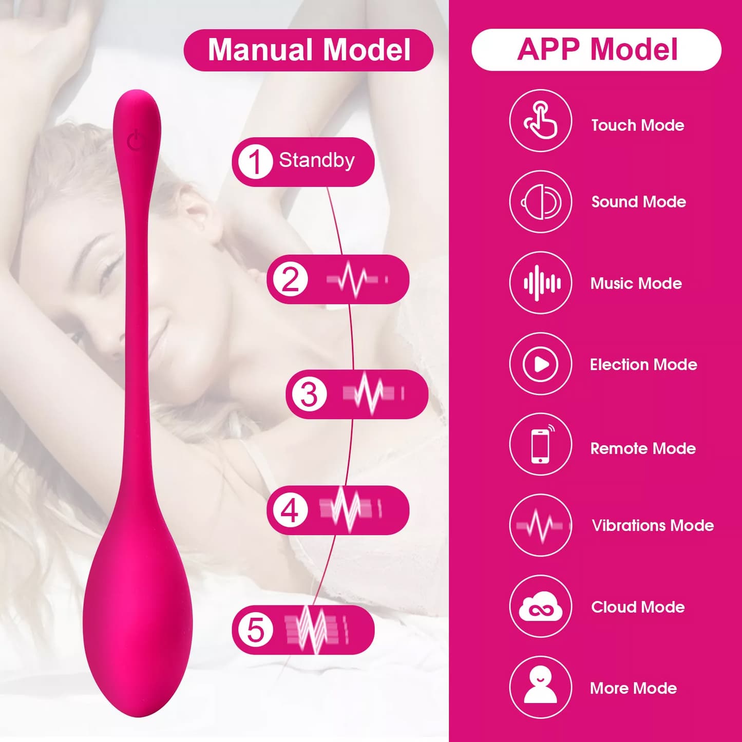 Amazon Hot Selling Long Distance App Control Dolphin Vibrator