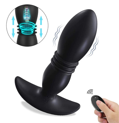 Multi Usages Vagina Stimulating Thrusting Vibrating Anal Plug