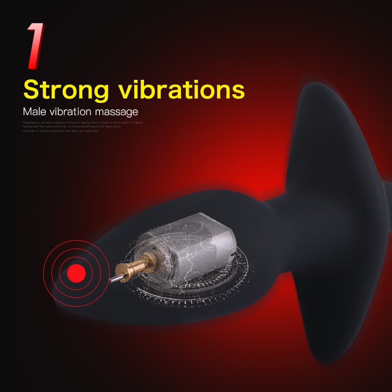 Strong Multiple Vibrating Strength Soft Silicone Anal Plug