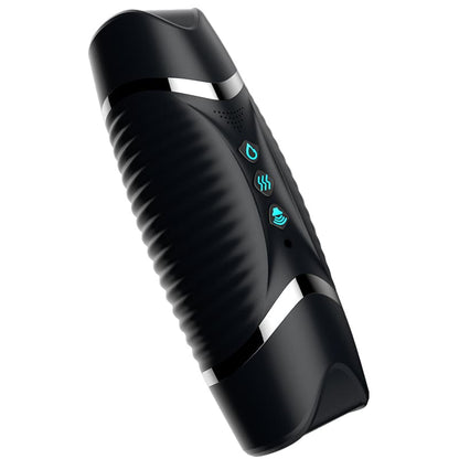 Intelligent Heating Oral Vaginal Dual Head Vibrating Masturbator