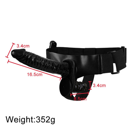 Soft Silicone Continuously Variable Vibrating Strap On Dildos